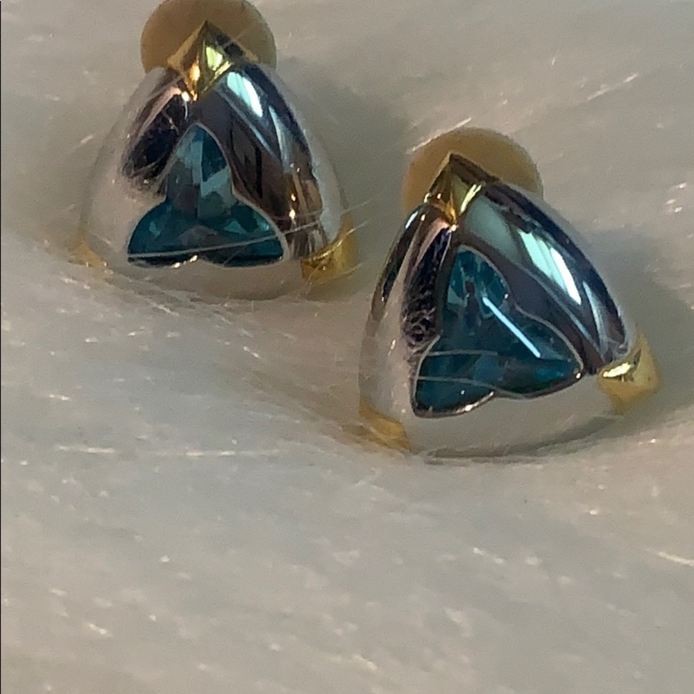 EUC Vintage Joan Rivers Silver Tone Earrings